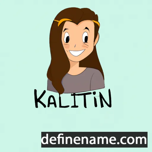 cartoon of the name Kaitlin