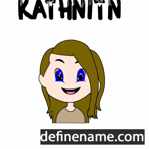 cartoon of the name Kaitlyn