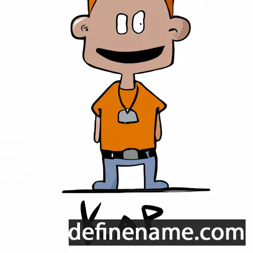 cartoon of the name Kaj