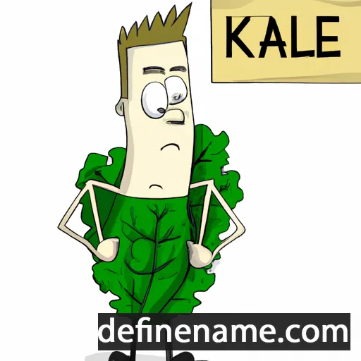 cartoon of the name Kale