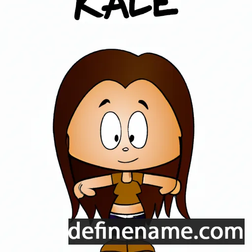 cartoon of the name Kalei