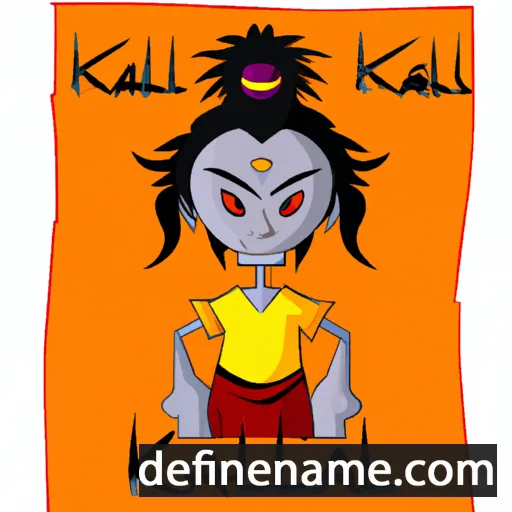 cartoon of the name Kali