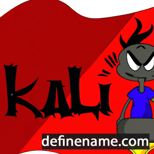 cartoon of the name Kali