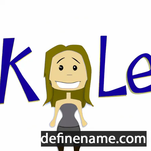 cartoon of the name Kalie