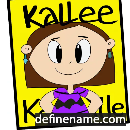 cartoon of the name Kallie