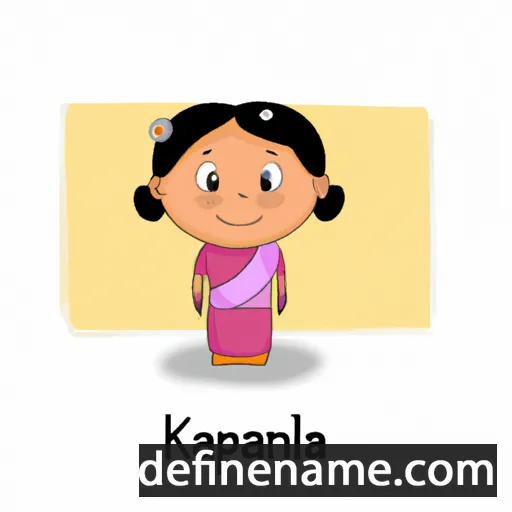 cartoon of the name Kalpana