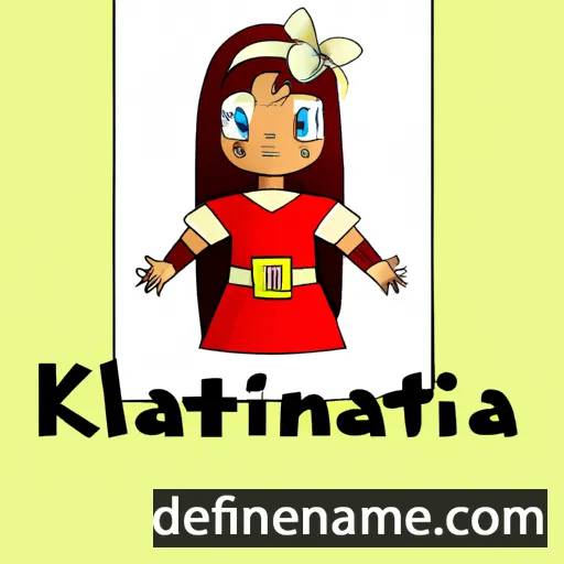 cartoon of the name Kaltrina