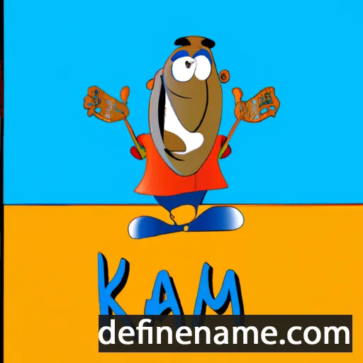 cartoon of the name Kam