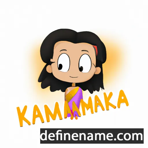 cartoon of the name Kamakshi