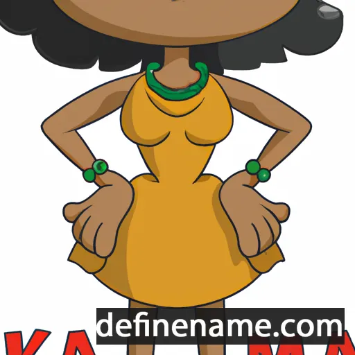 cartoon of the name Kamala