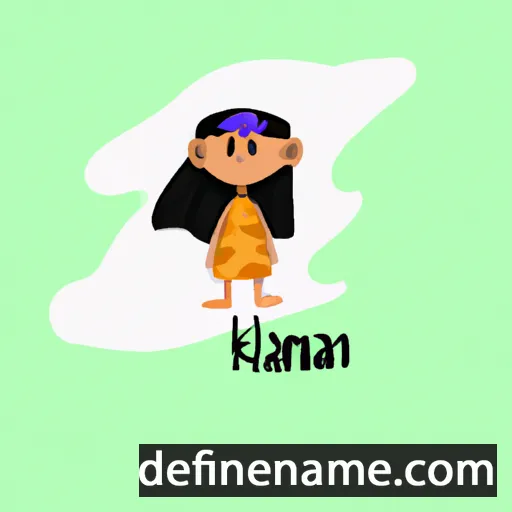 cartoon of the name Kamalani