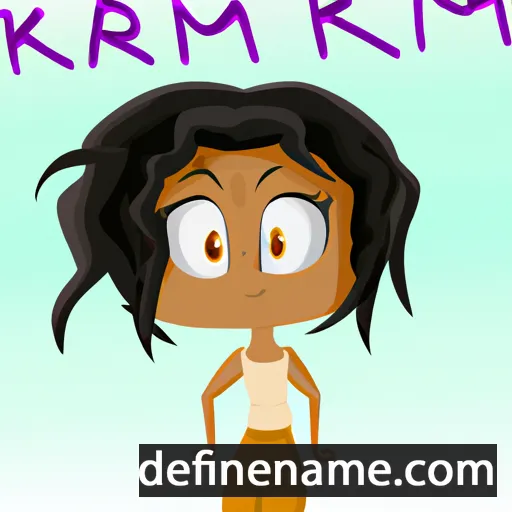 cartoon of the name Kamari