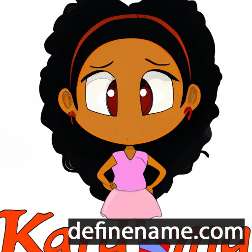 cartoon of the name Kamaria