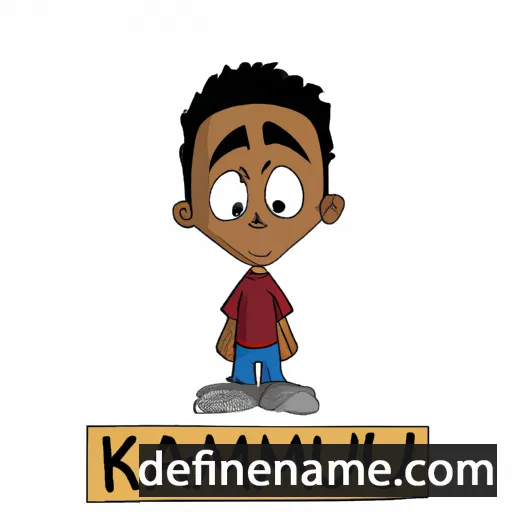 cartoon of the name Kamau