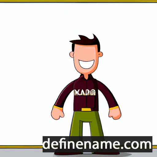 cartoon of the name Kamden