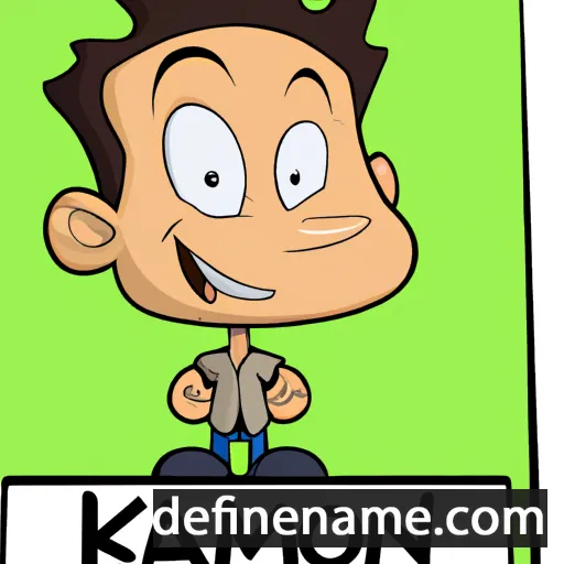 cartoon of the name Kameron