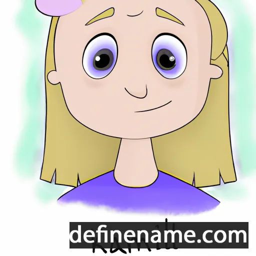 cartoon of the name Kamilė