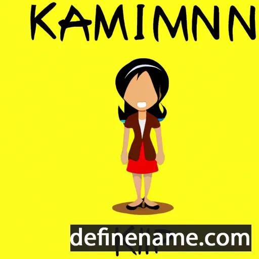 cartoon of the name Kamini