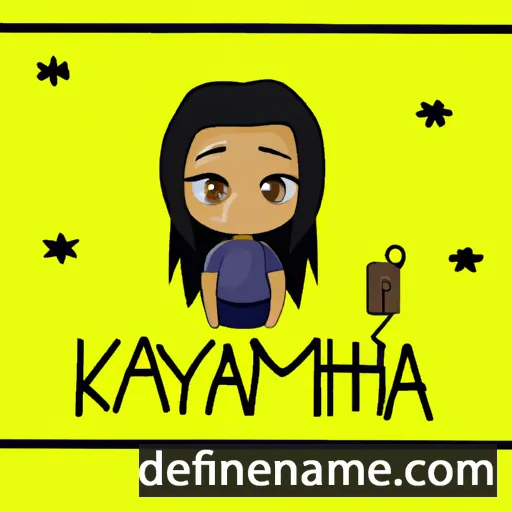 cartoon of the name Kamiyah