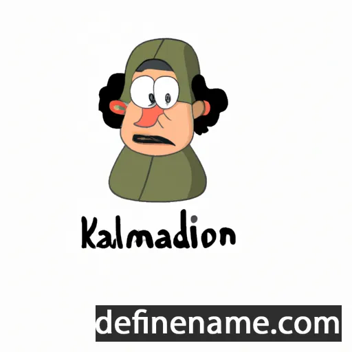 cartoon of the name Kamoliddin