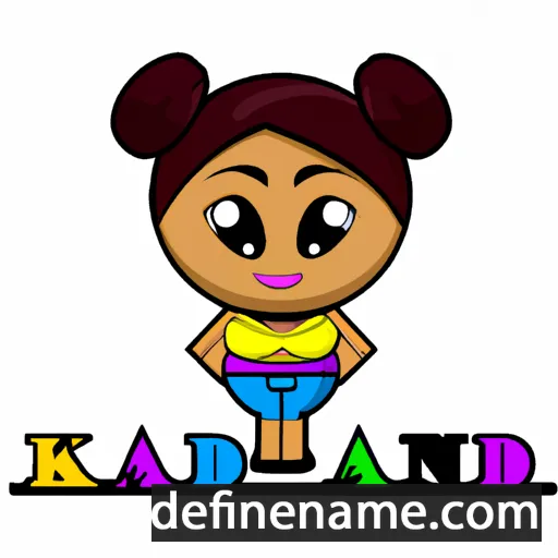 cartoon of the name Kandi