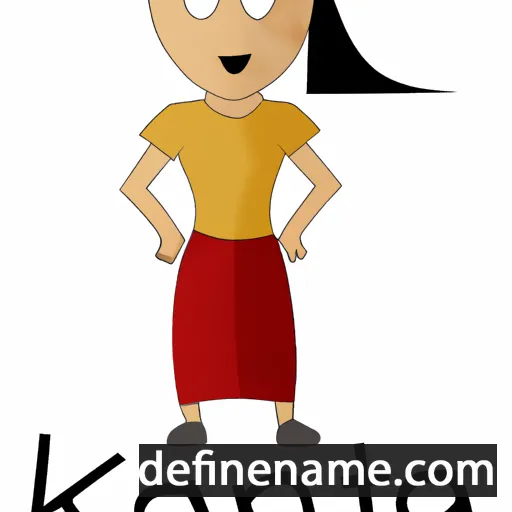 cartoon of the name Kanta