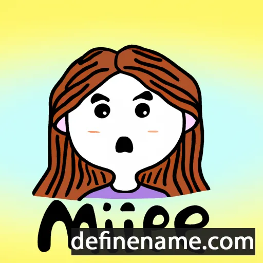 cartoon of the name Mi-hee