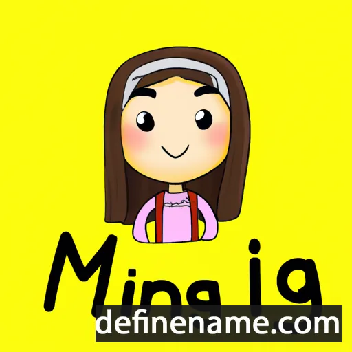 cartoon of the name Mi-jeong