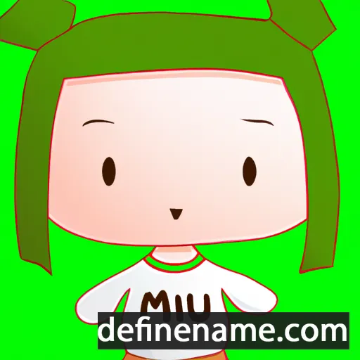 cartoon of the name Mi-ju