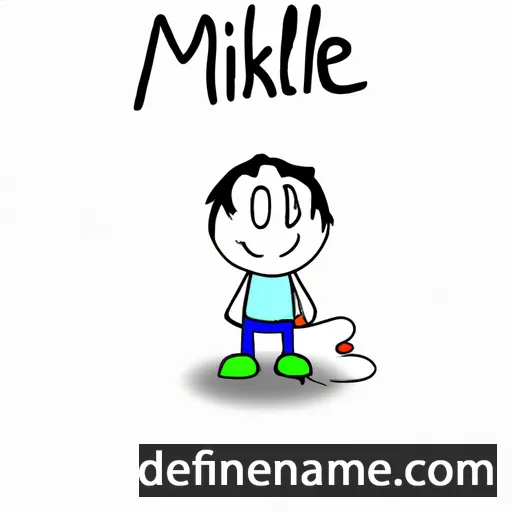 cartoon of the name Míkáél