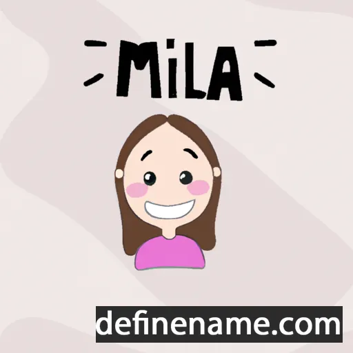 Míla cartoon