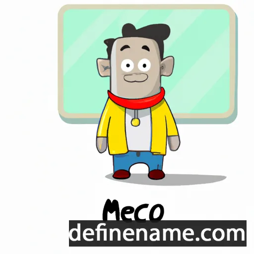 cartoon of the name Miecio