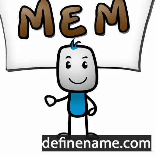 cartoon of the name Miem