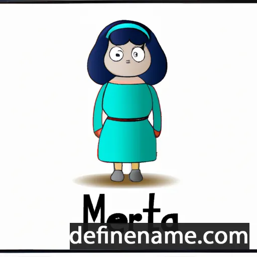 cartoon of the name Mierta