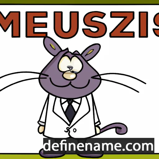 cartoon of the name Miezislaus