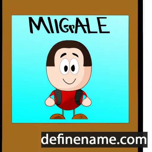 cartoon of the name Migael