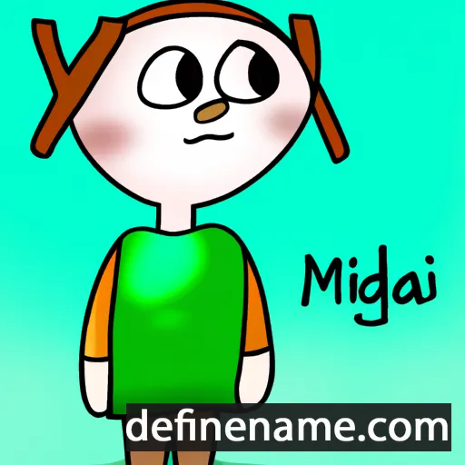 cartoon of the name Migdliaĸ