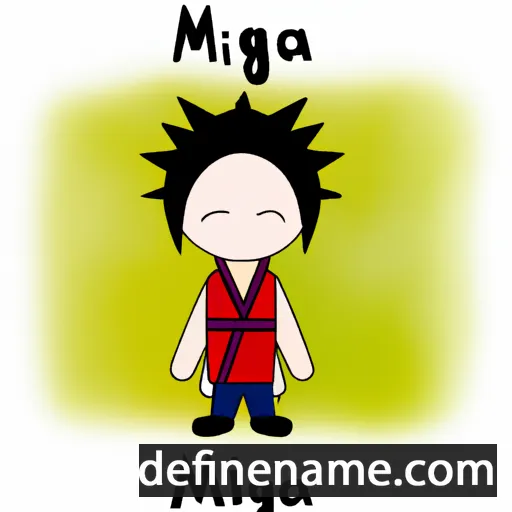 cartoon of the name Migiwa