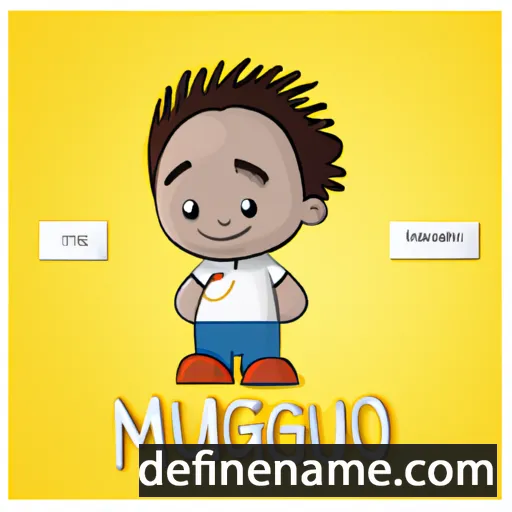 cartoon of the name Miguelinho