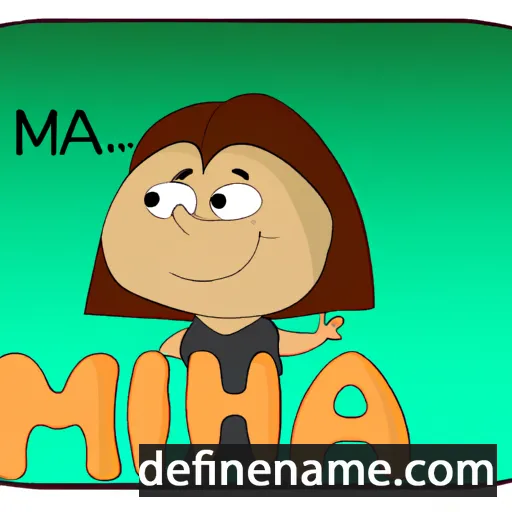 cartoon of the name Miha