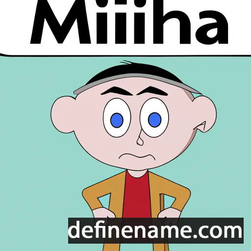 cartoon of the name Mihaj