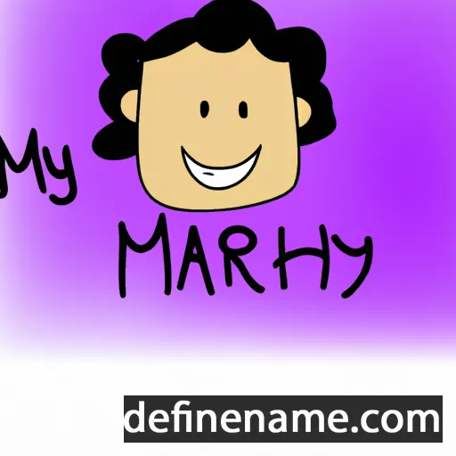 cartoon of the name Mihary