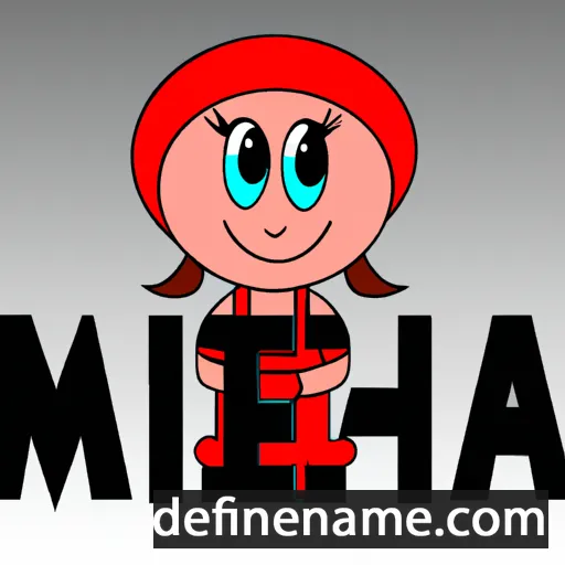 cartoon of the name Mihelca