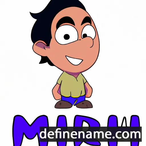 cartoon of the name Mihir