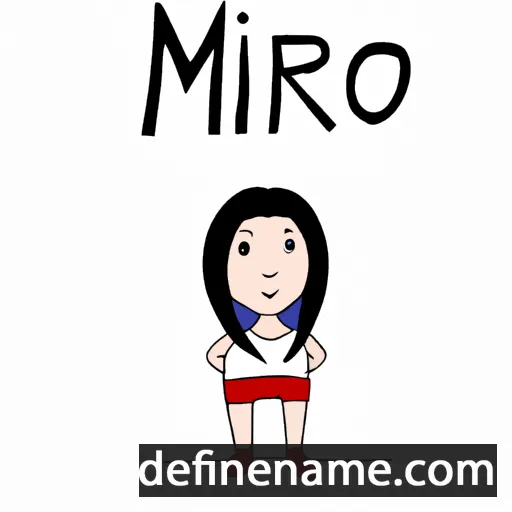 cartoon of the name Mihiro