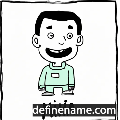 cartoon of the name Mihnea