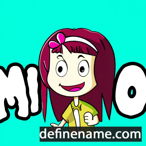 cartoon of the name Mihono