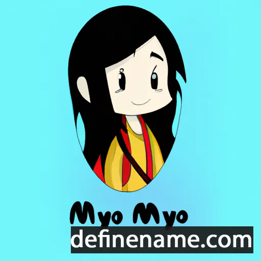 cartoon of the name Mihoyo