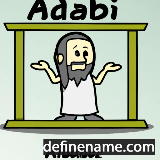 cartoon of the name Mihrab