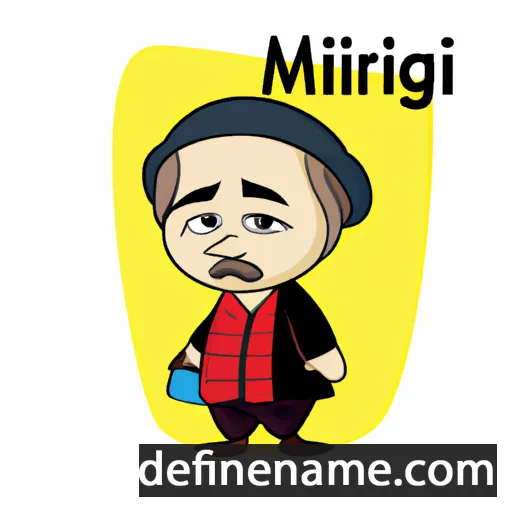 cartoon of the name Mihrigül